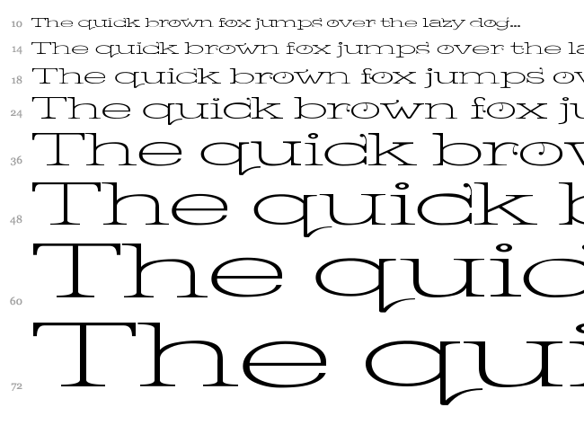 Kingthings Serifique font waterfall